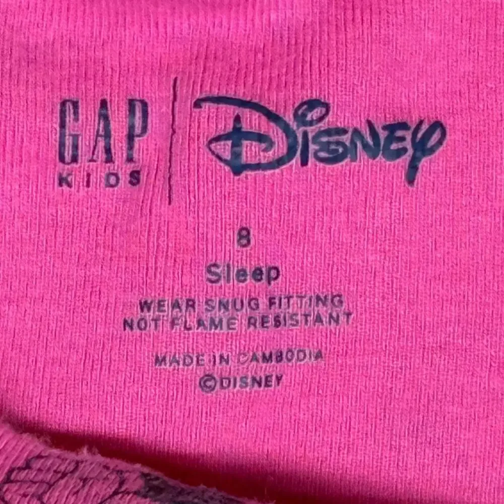 Gap Kids | Disney Mickey Mouse Long-Sleeve Pajama Top | Pink | Size 8